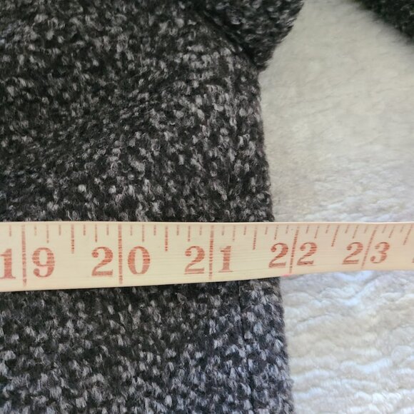 Lener Cordier Wool Coat FR 38 US M Bouclé Gray Long Overcoat Made in France - Picture 8 of 10
